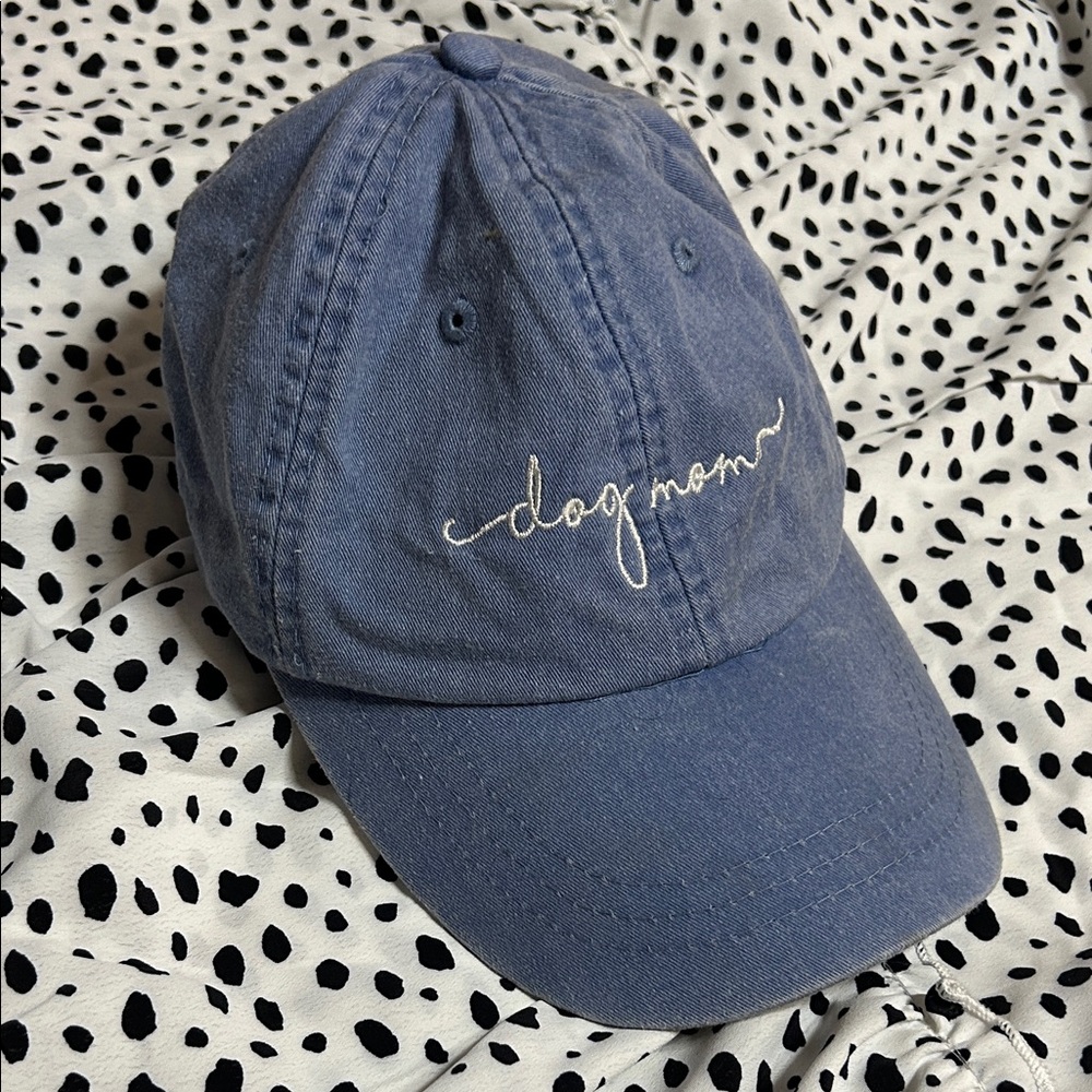 Denim 'Dog Mom' Baseball Cap